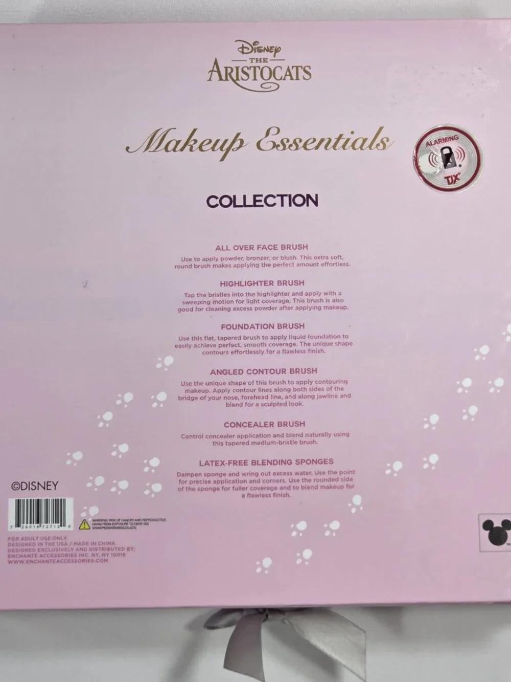 NIB Disney The Aristocats Marie Exclusive Essentials 7-Piece Makeup Brush Set